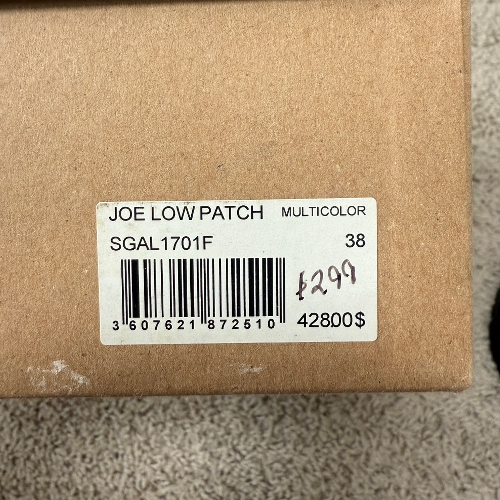 Zadig & Voltaire NIB Joe Patch Floral Leather Studded Leather Combat Boot 38 7.5 - Picture 2 of 6